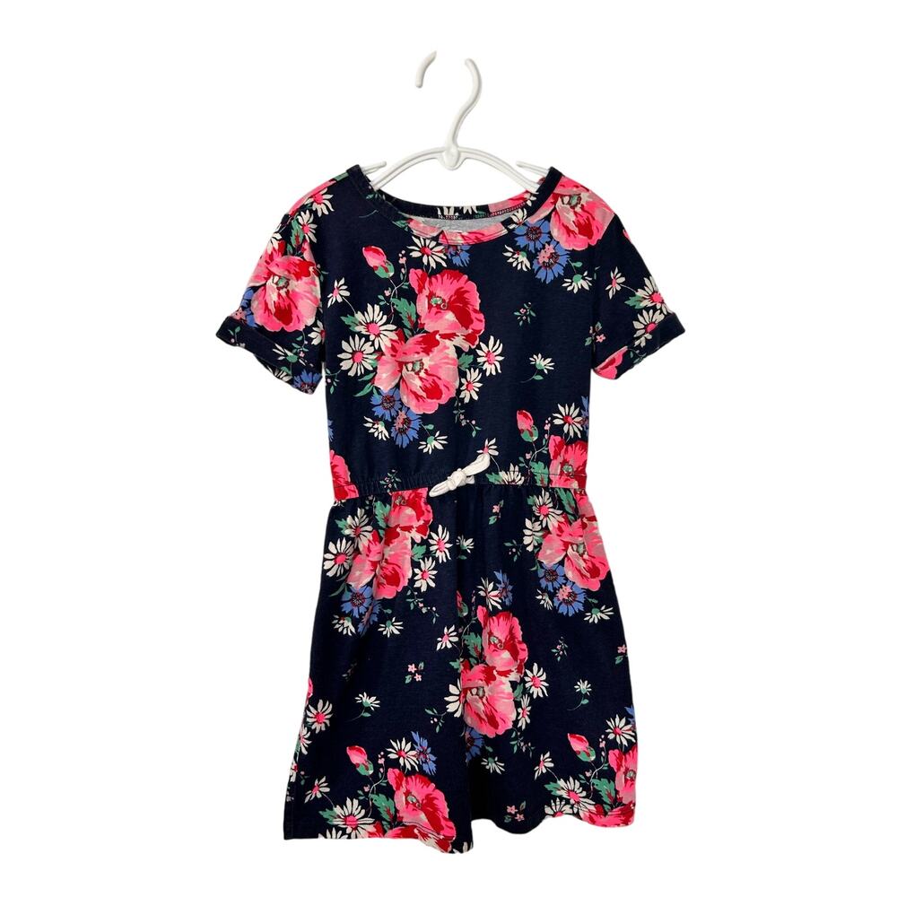 Gap Kids Girlā Floral Print Short Sleeve Dress Pullover Multicolor Size Small